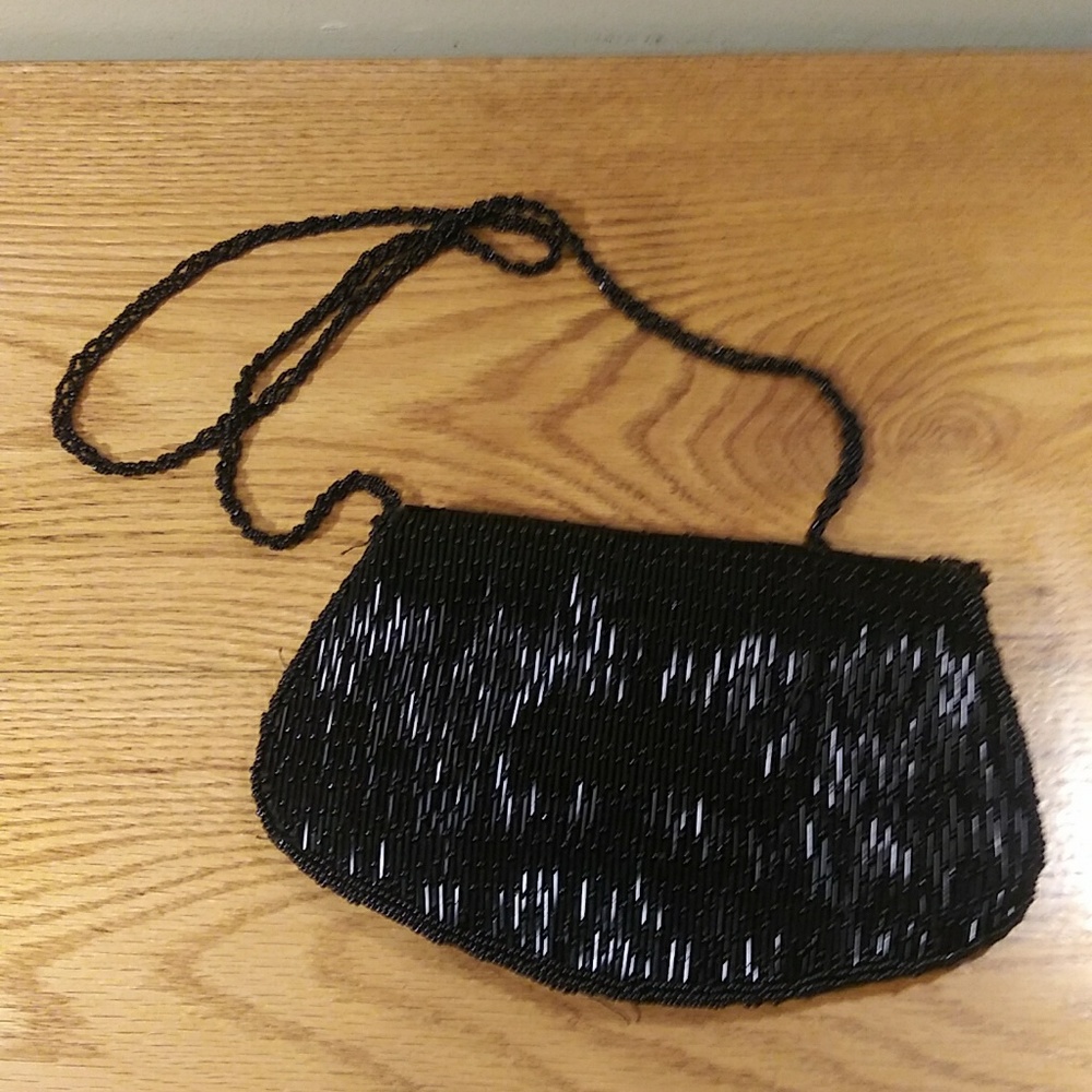 Delill small Exquisite beaded purse Prom  evening  formal  handbag - Picture 2 of 4